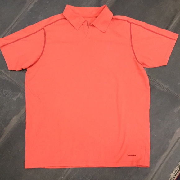 Patagonia shirt sleeve polo, coral - Picture 3 of 3